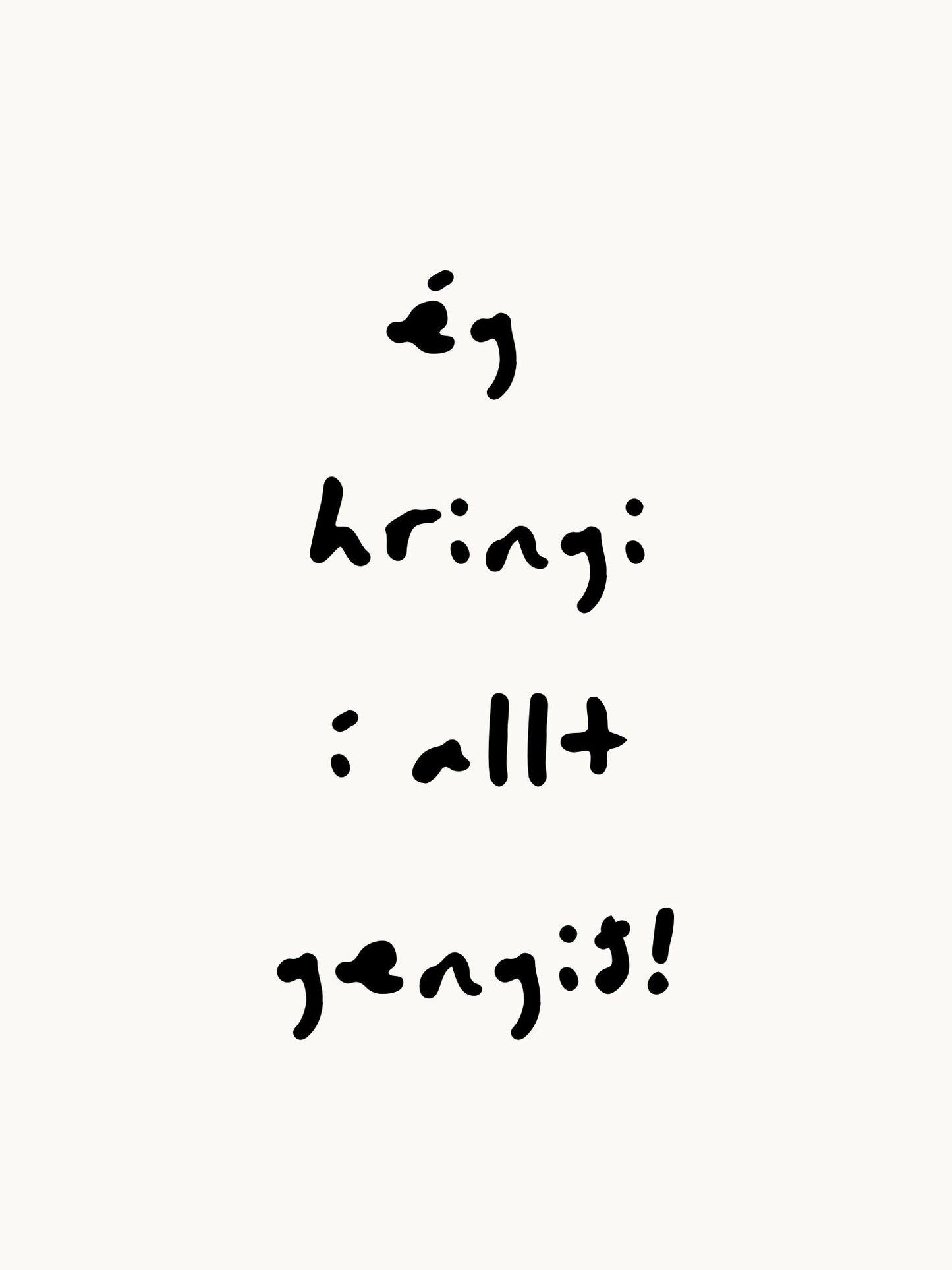 Ég hringi í allt gengið!